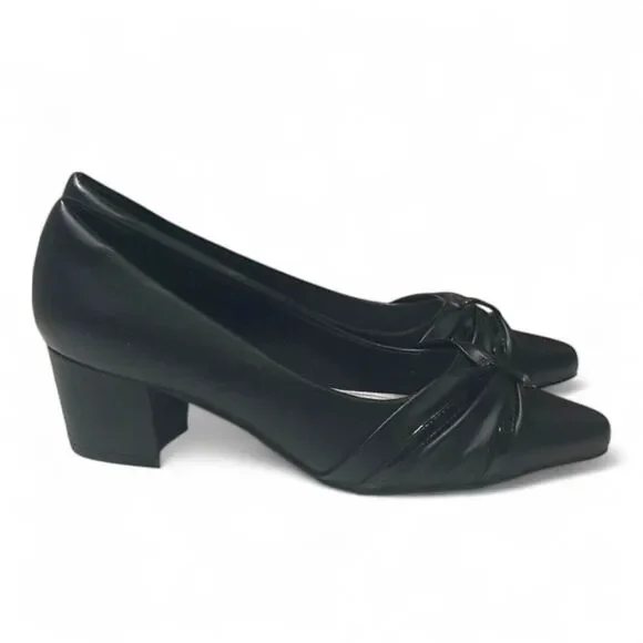 easy street Shoes Easy Street Millie Block Heel Black Pumps